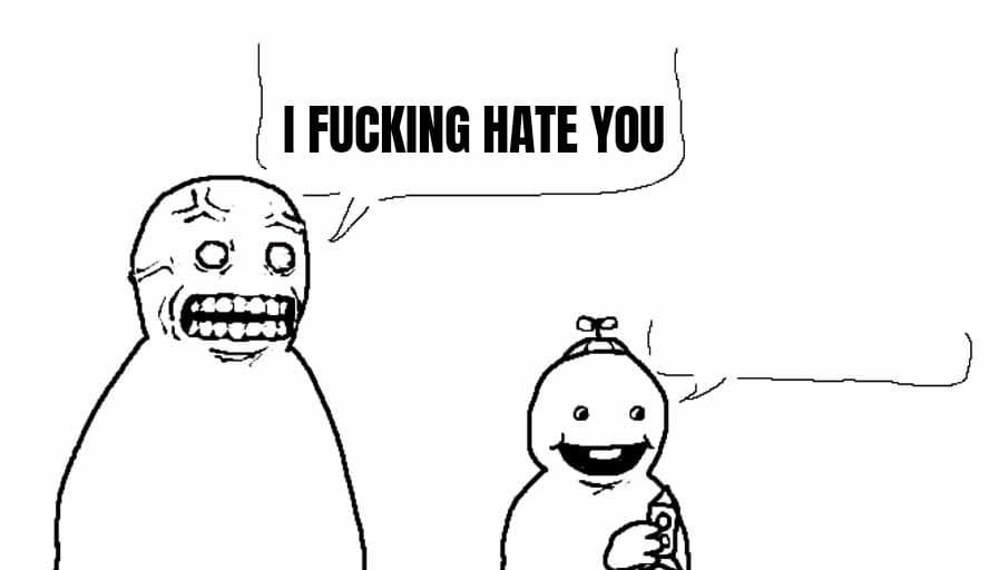 "I hate you" comic