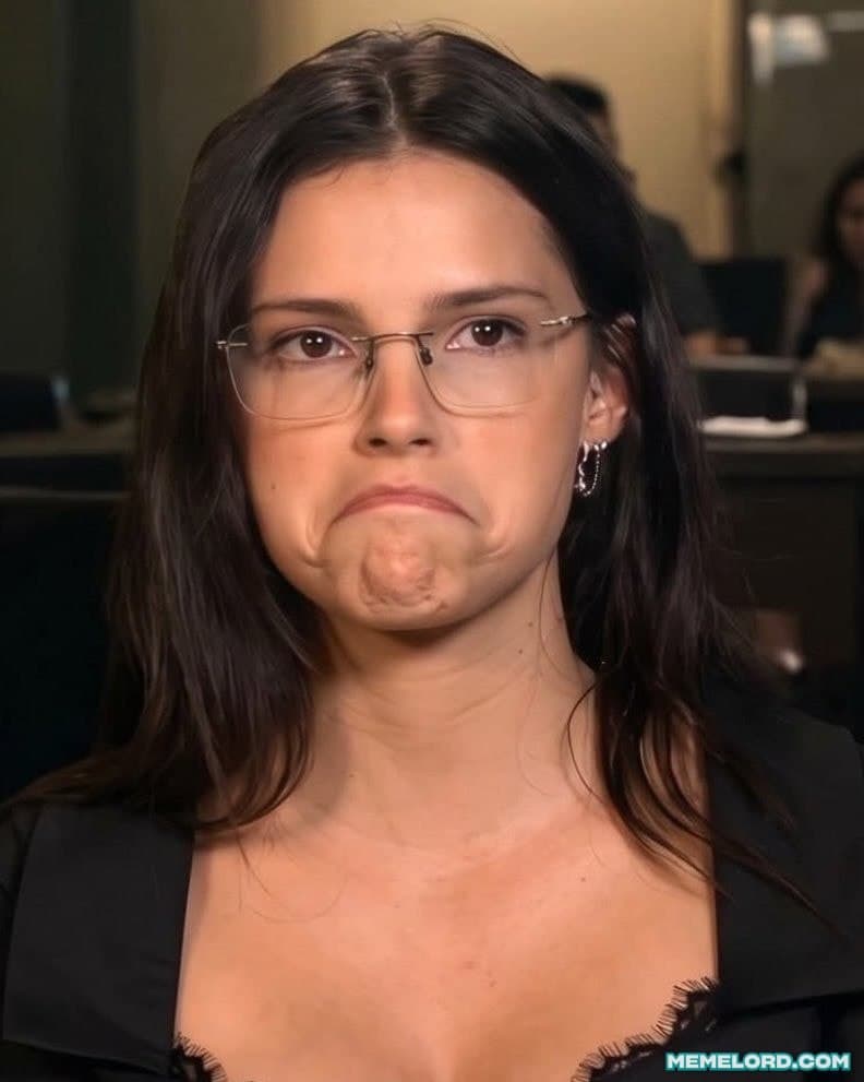Inde Navarrette frown face / mfw x meme template