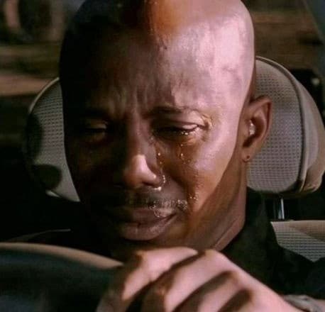 James Doakes crying but can't prove it meme template