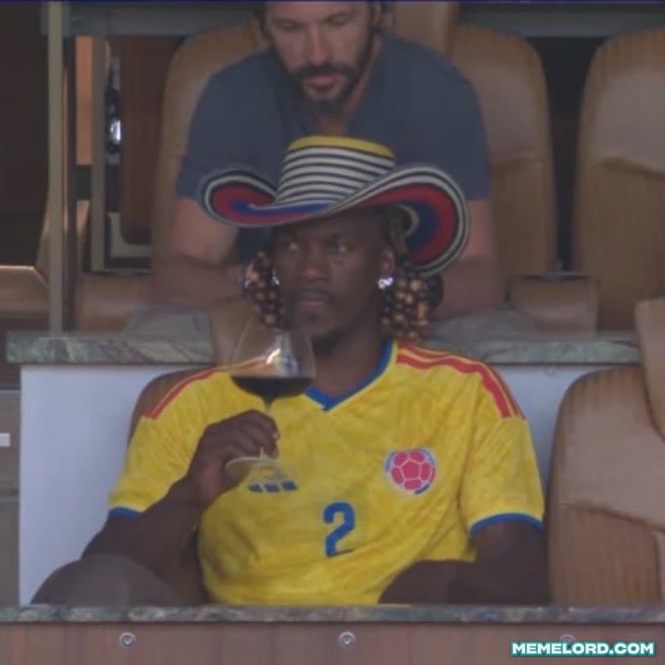 Jimmy Butler drinking wine - FIFA World Cup meme template