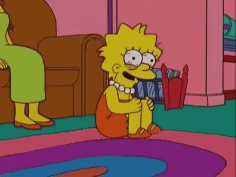 Lisa Simpson Sitting on the Floor