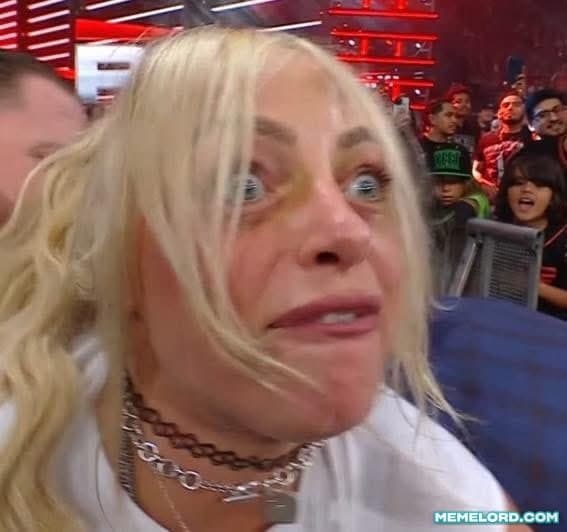 Liv Morgan angry reaction - WWE Raw meme template