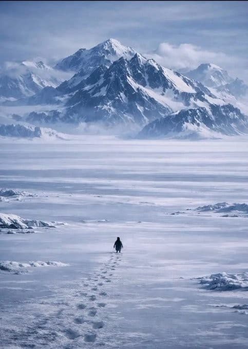 Lone Penguin to the Mountains - But Why meme template
