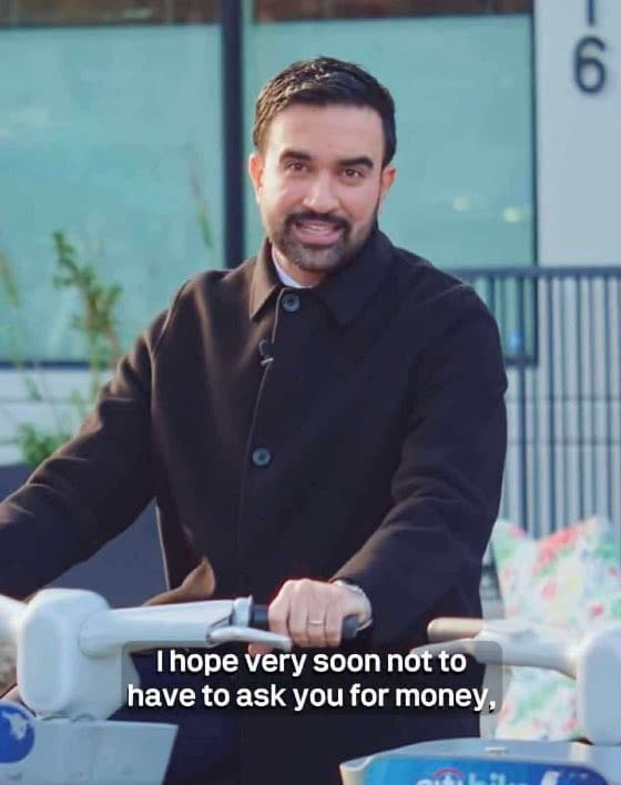 Mamdani not ask for money meme template