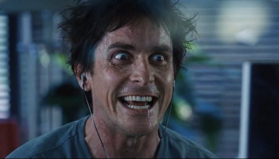 Maniac Michael Burry "The Big Short" meme template