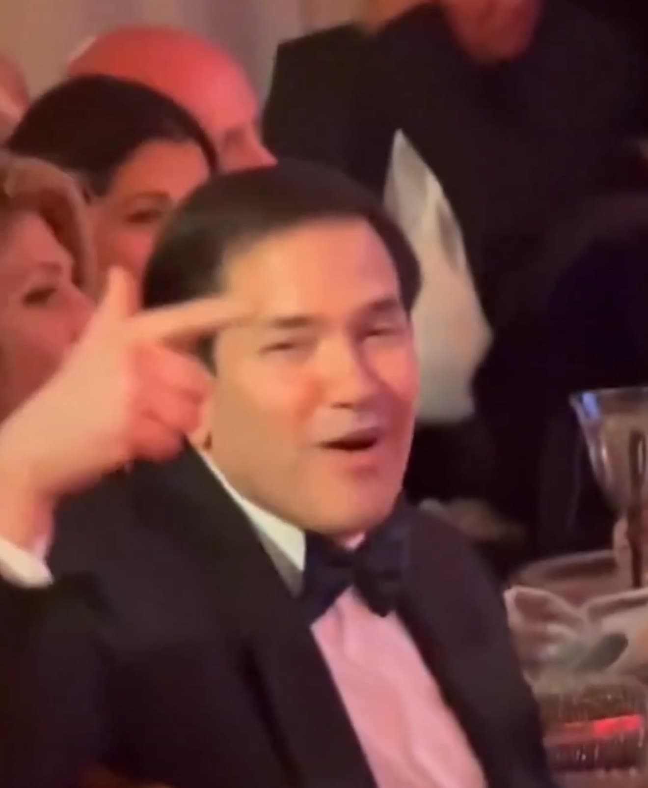 Marco Rubio singing “Fireball” total frat move meme template