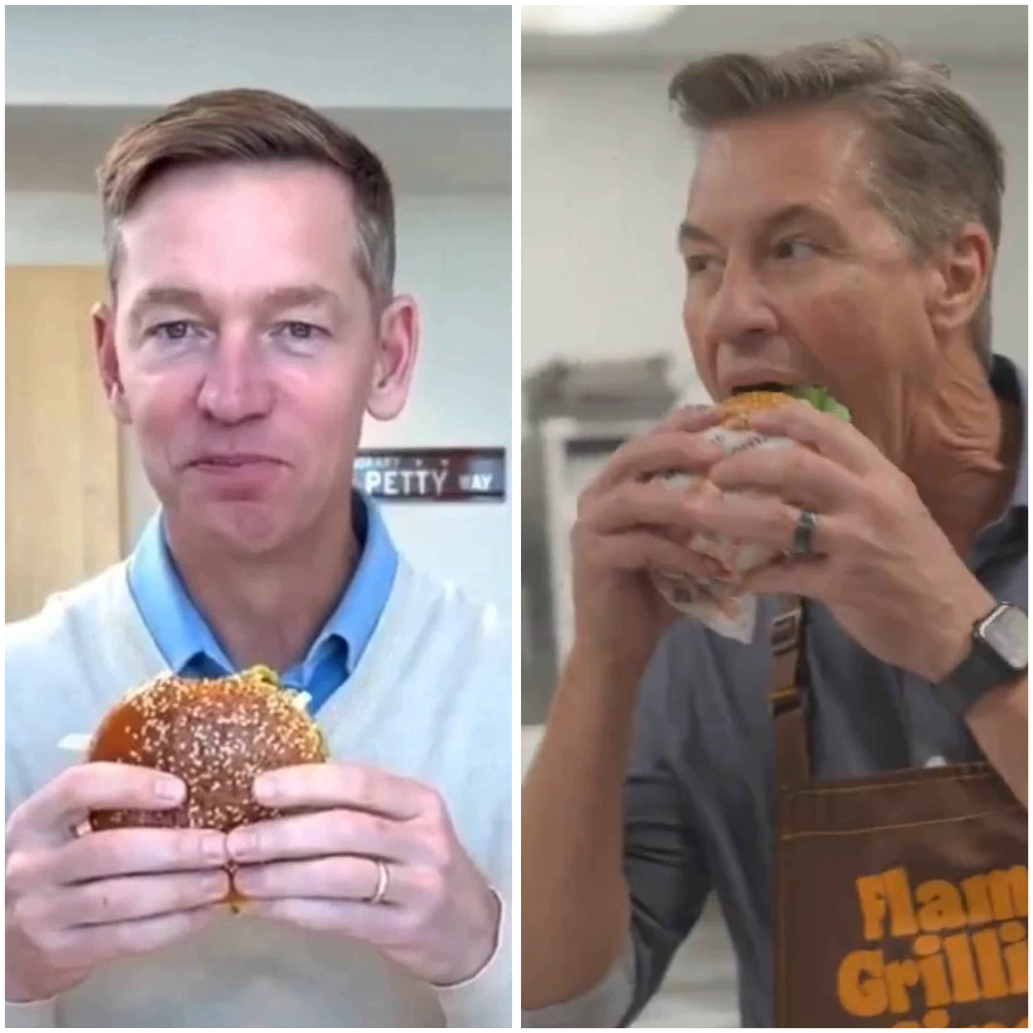 McDonald’s vs Burger King CEO’s meme template