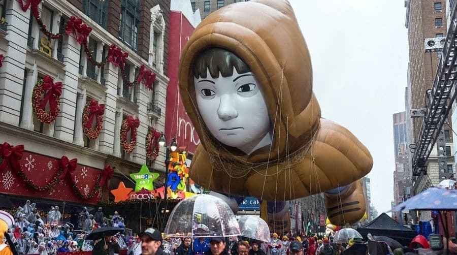 Memelord Thanksgiving day parade float (Use AI to replace) meme template