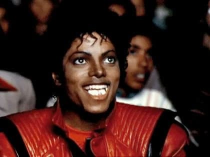 Michael Jackson Grinning Reaction