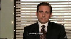 Michael Scott Dead Inside