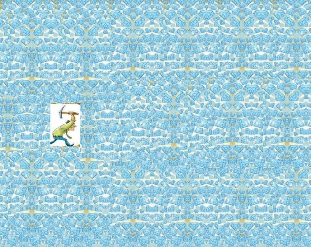 Mining treasure meme template