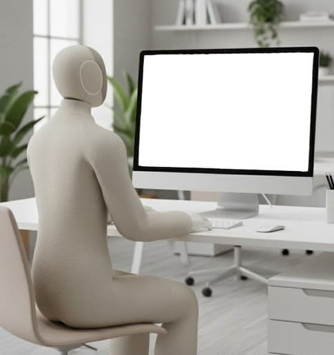 Neo Robot Looking At Laptop Meme Template