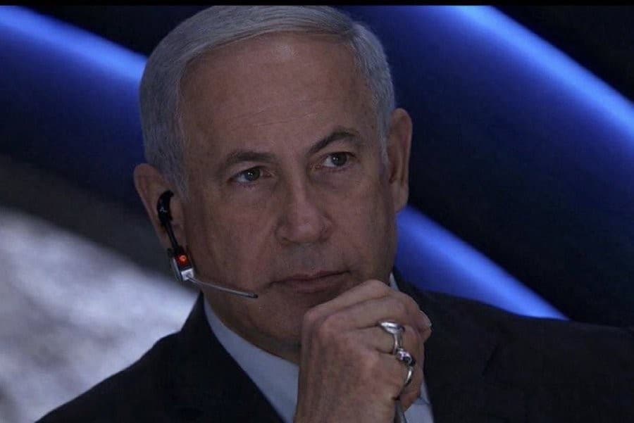 Netanyahu as The Director from The Truman Show
