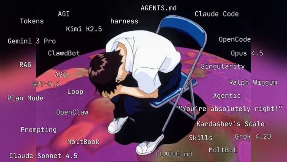 Overwhelmed by AI meme template