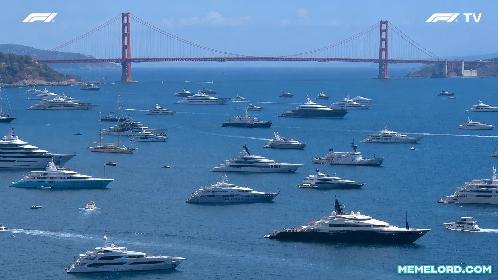 Private Superyachts at Formula 1 Monaco Grand Prix meme template