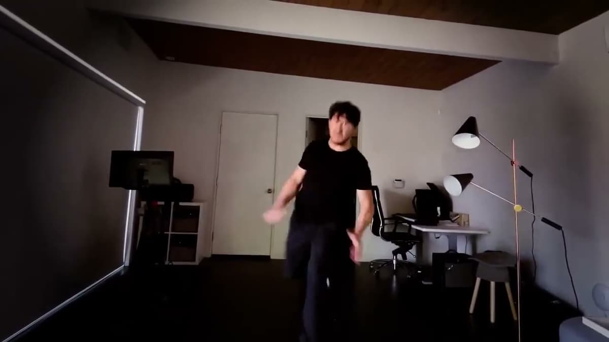 Man Throws a Punch Reaction