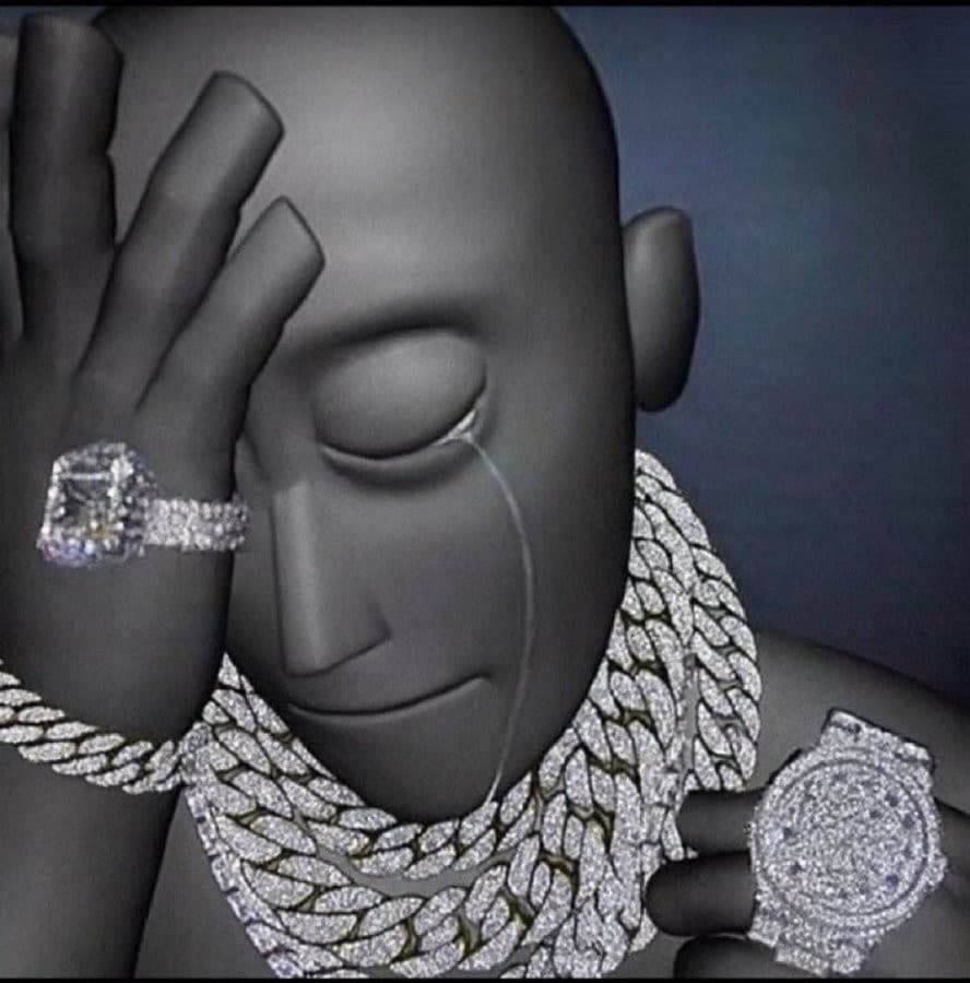 Regret in jewellery meme template