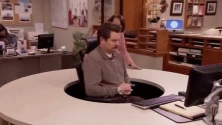 Ron Swanson Ignoring Lady
