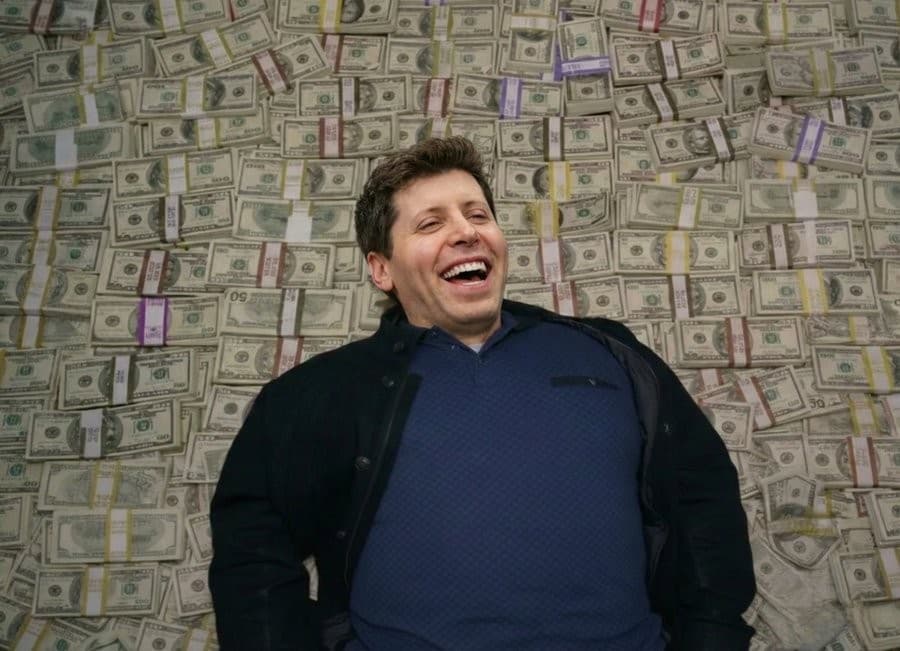 Sam Altman rolling on money