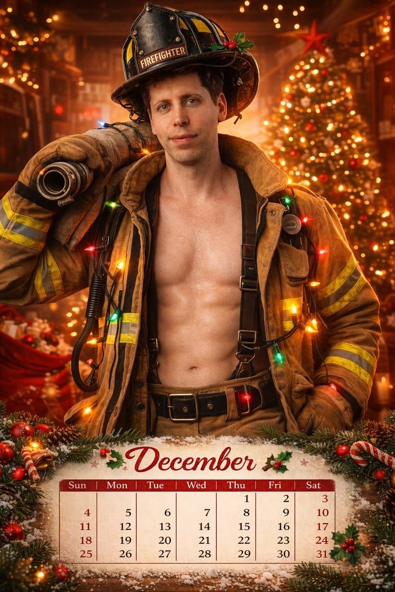 Sam Altman sexy advent calendar