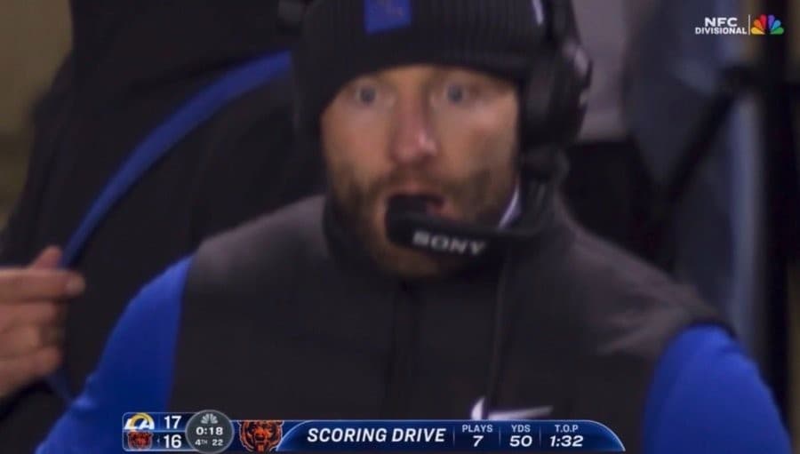 Sean McVay disbelief shocked