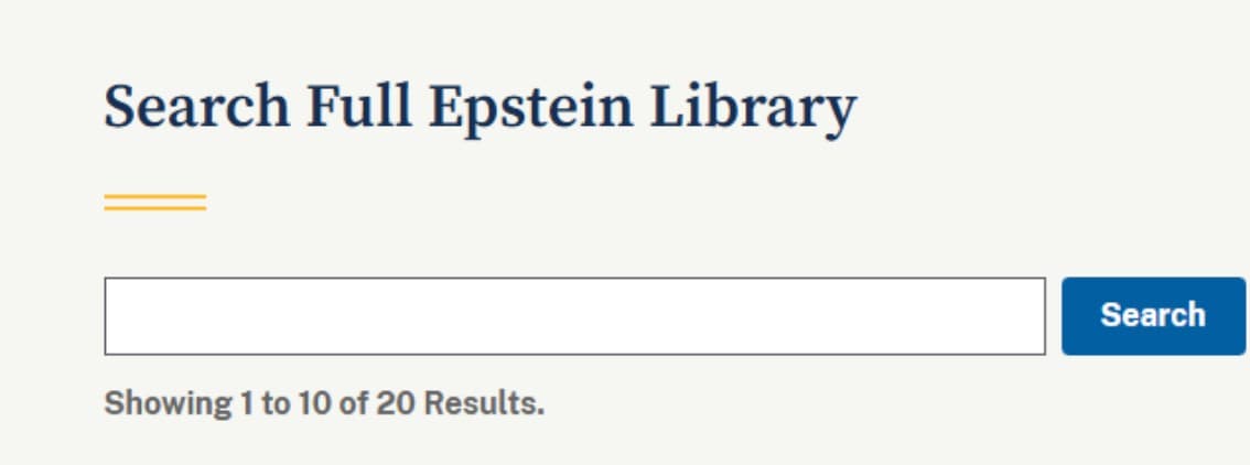 Search Full Epstein Library blank