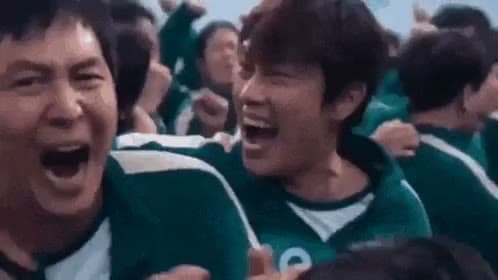 Squid Game Laughing Celebration