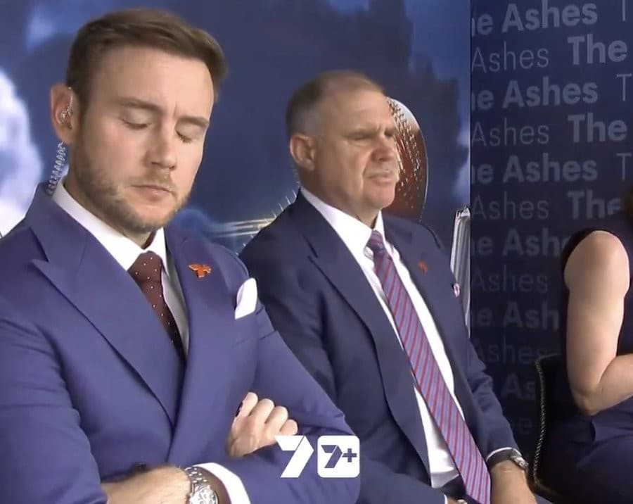 Stuart Broad frustrating reaction The Ashes meme template
