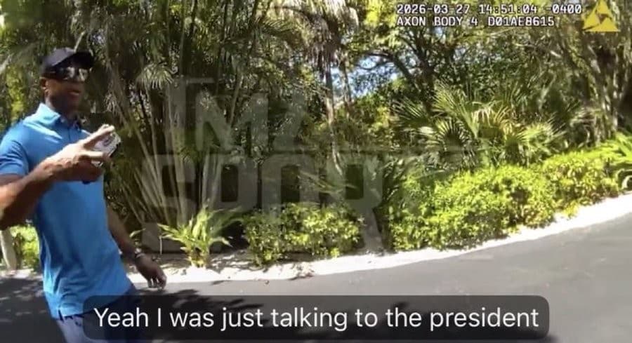 Tiger Woods "I was just talking to the President"