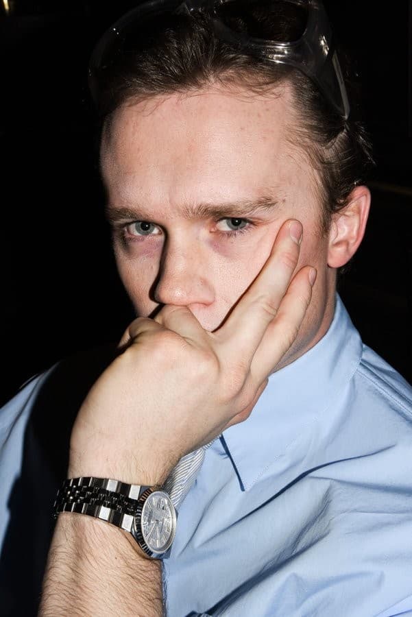 Tommy Doherty Finance Bro intense stare / mogging meme template