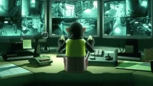 Toy Story 3 Monkey Waiting