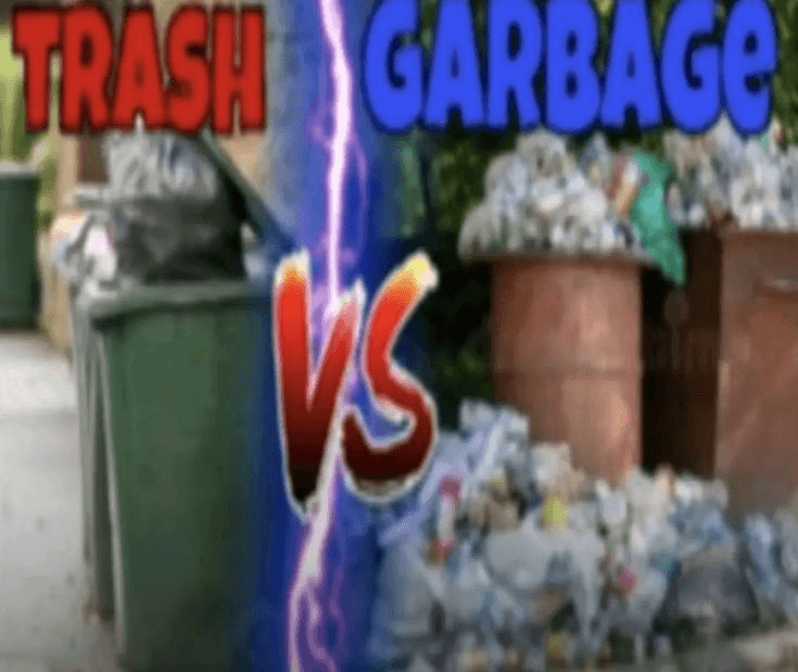 trash vs garbage meme template image.