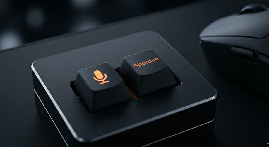 Two-key Macro pad meme template