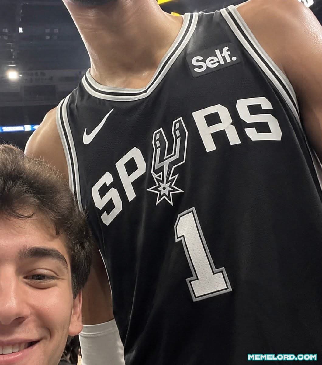 Wemby Selfie Fail meme template