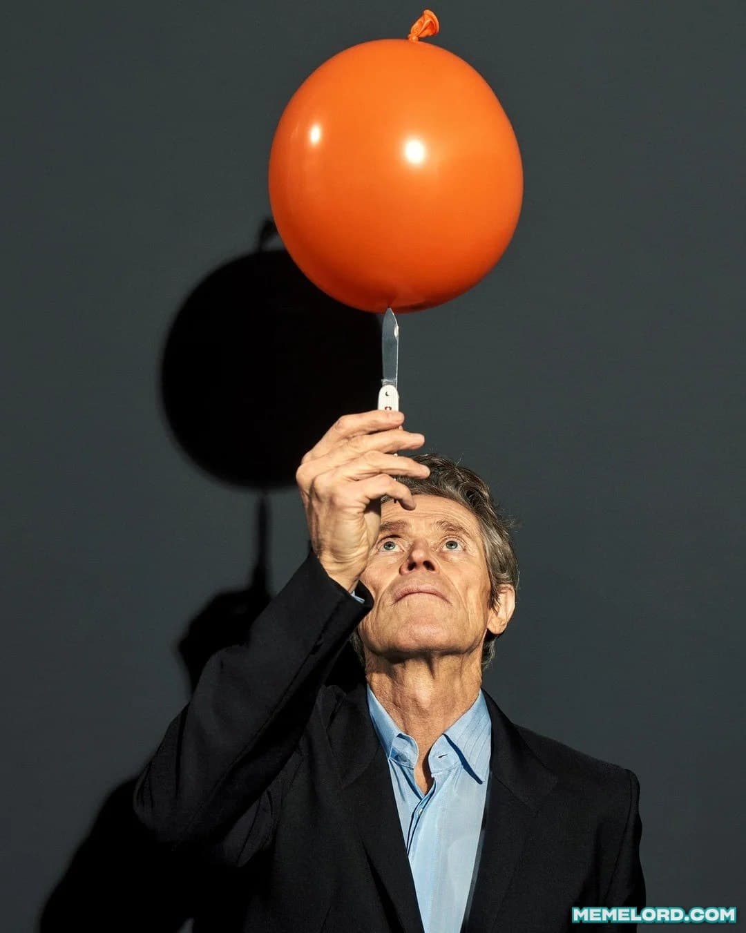 Willem Dafoe Balloon meme template