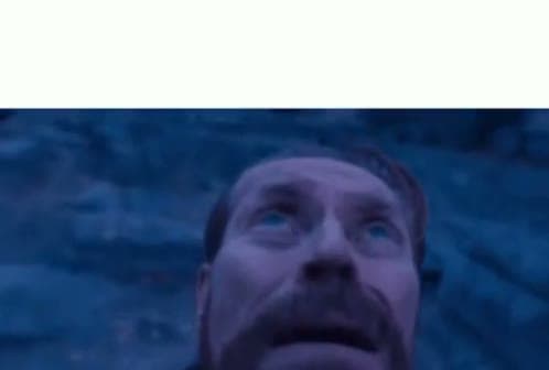 Willem Dafoe Looking Up