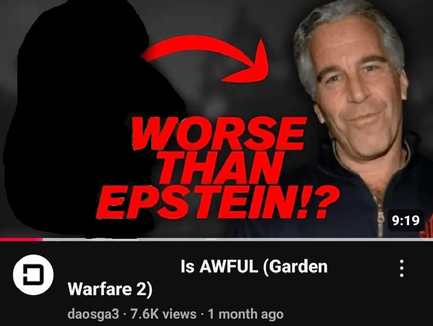 Worse than epstein YT thumbnail