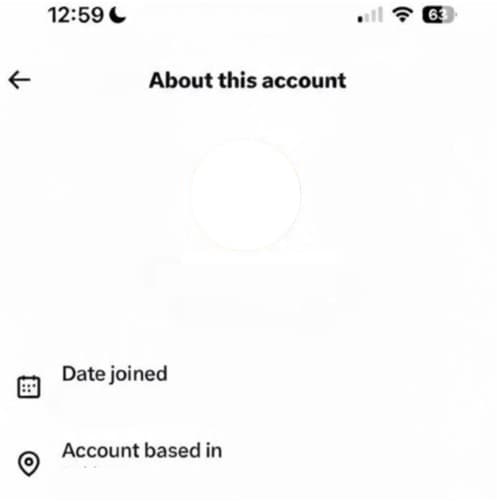 X "About this account" blank template meme template