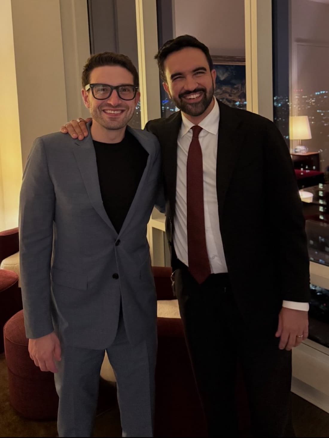 Zohran Mamdani and Alexander Soros