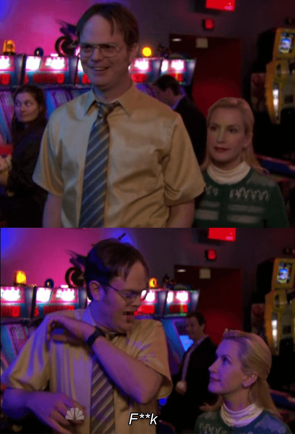 Angela Scares Dwight