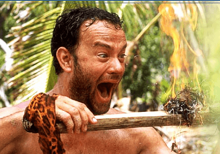 Castaway Fire Meme Template