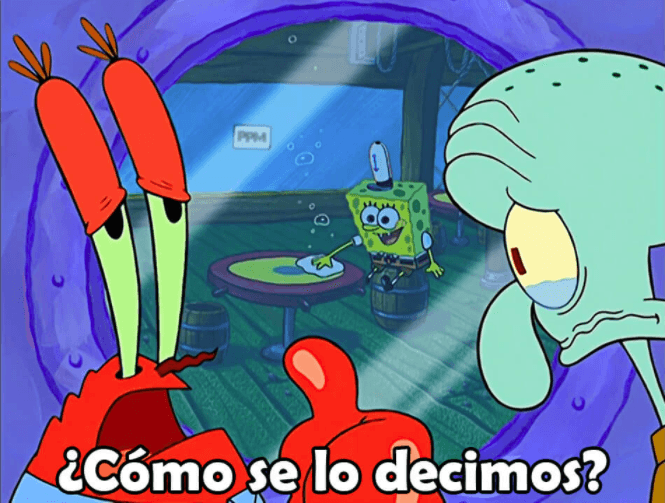 Como se lo decimos meme template image.
