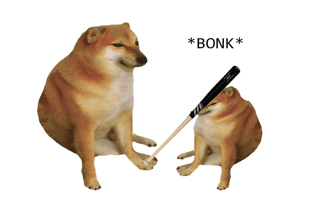 Doge Bonk Meme Template