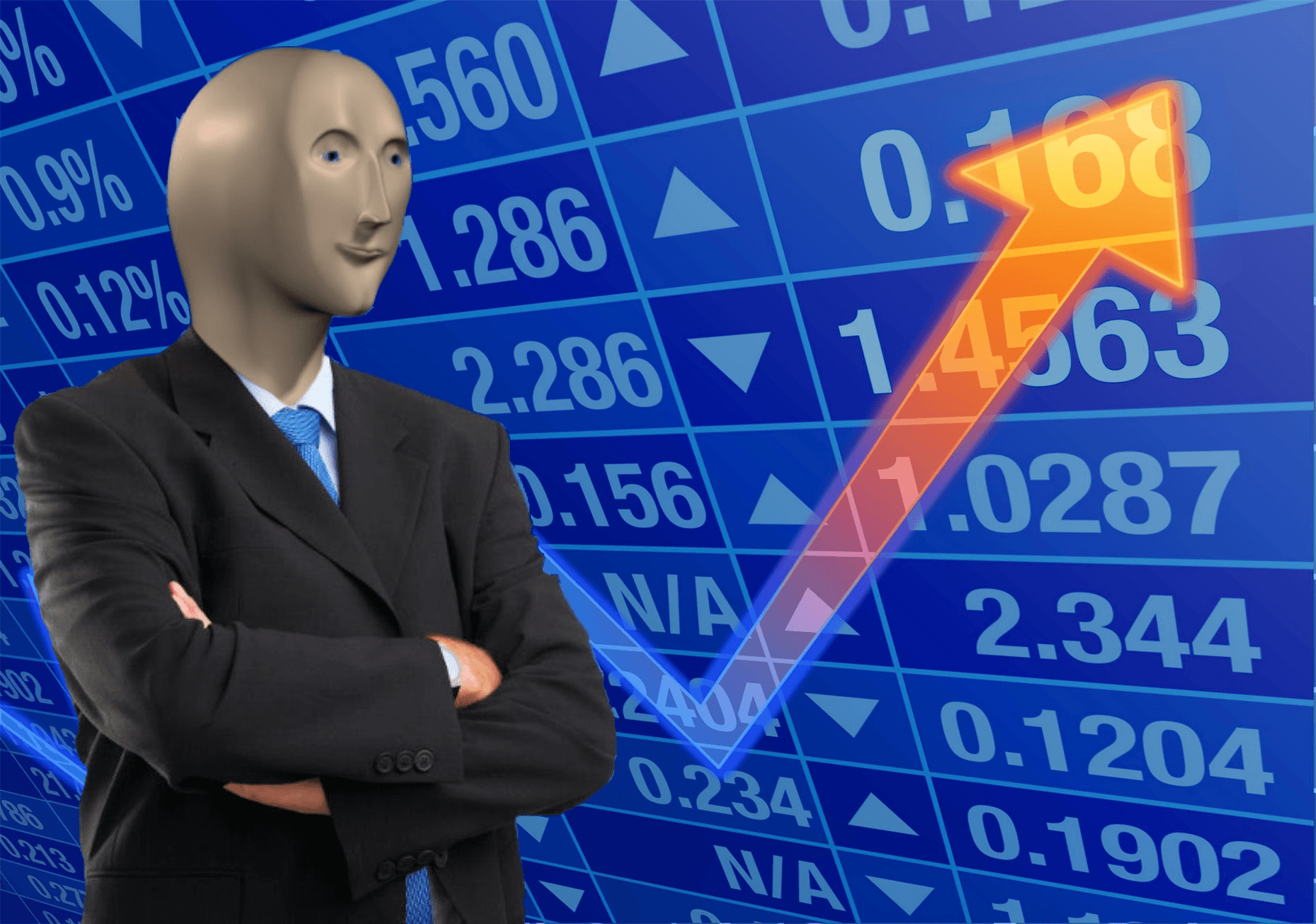 Stonks Without Stonks Meme Template