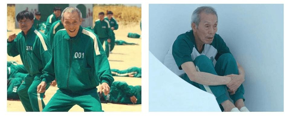 Squid Game Then And Now Meme Template