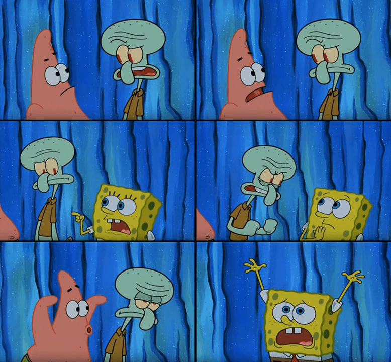 Stop It Patrick, You’re Scaring Him