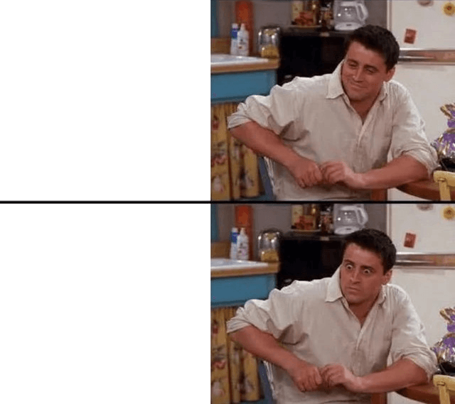 Surprised Joey Meme Template