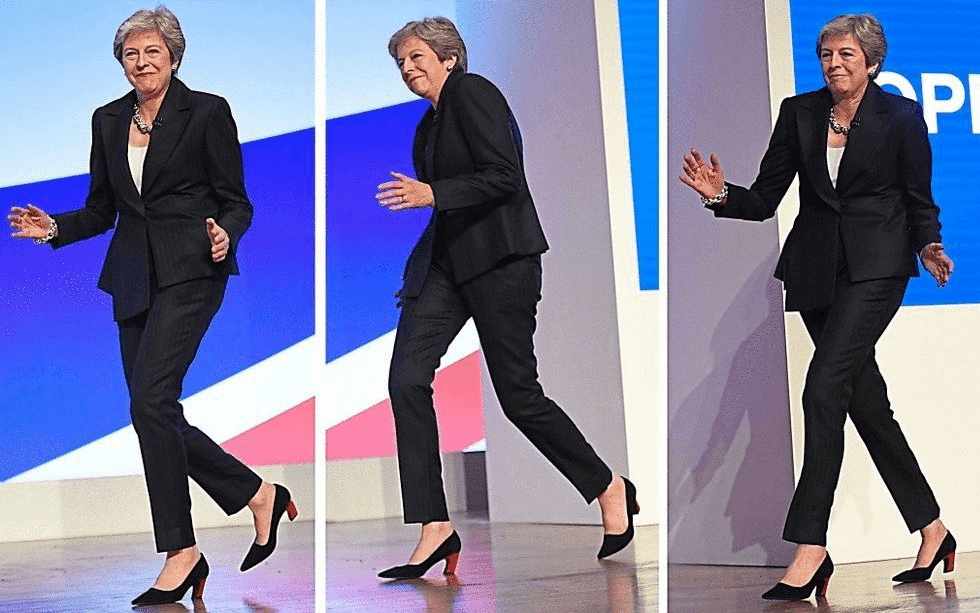 Theresa May Walking