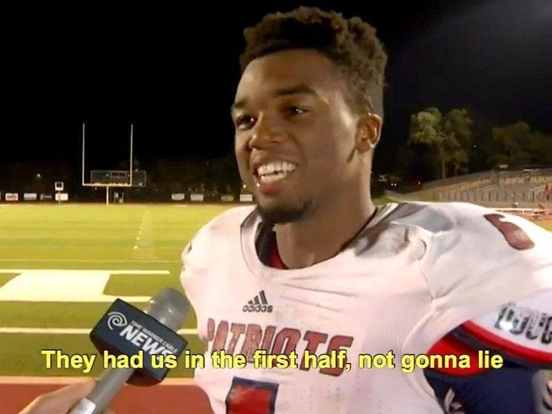 Create They had us in the first half football us Meme Online Meme Template