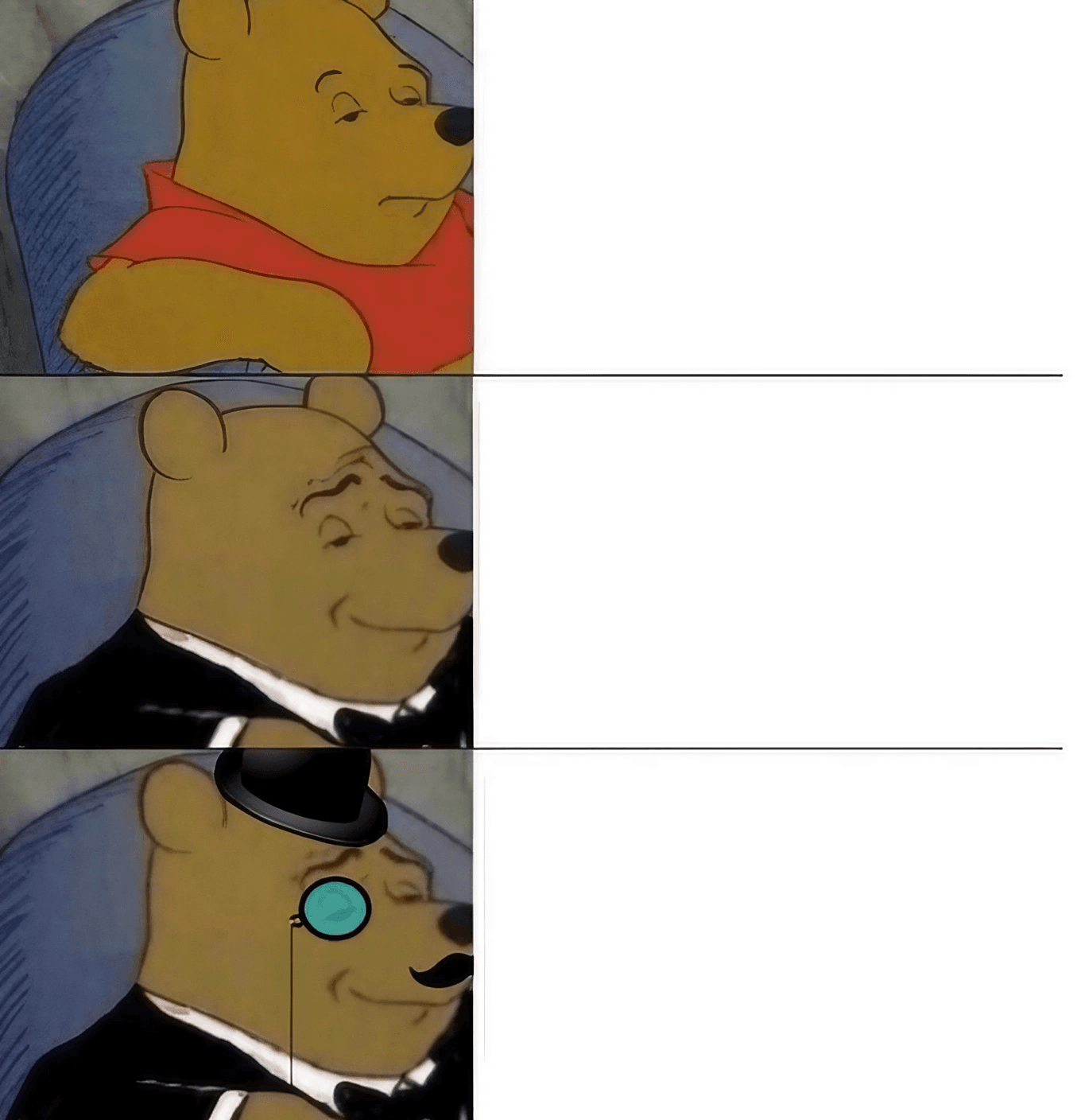 Tuxedo Winnie The Pooh Meme Template